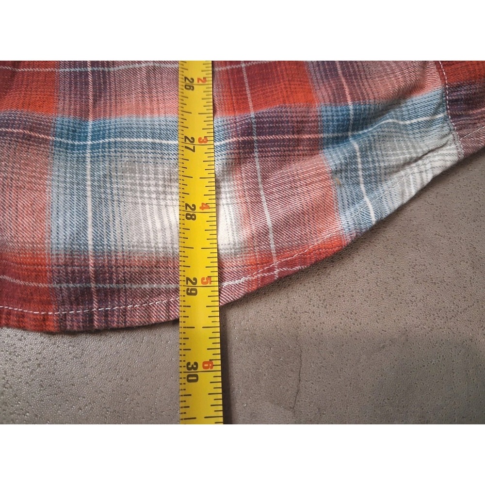Harley Davidson Short Sleeve Button Up Plaid Shirt Large Cotton - Picture 10 of 11